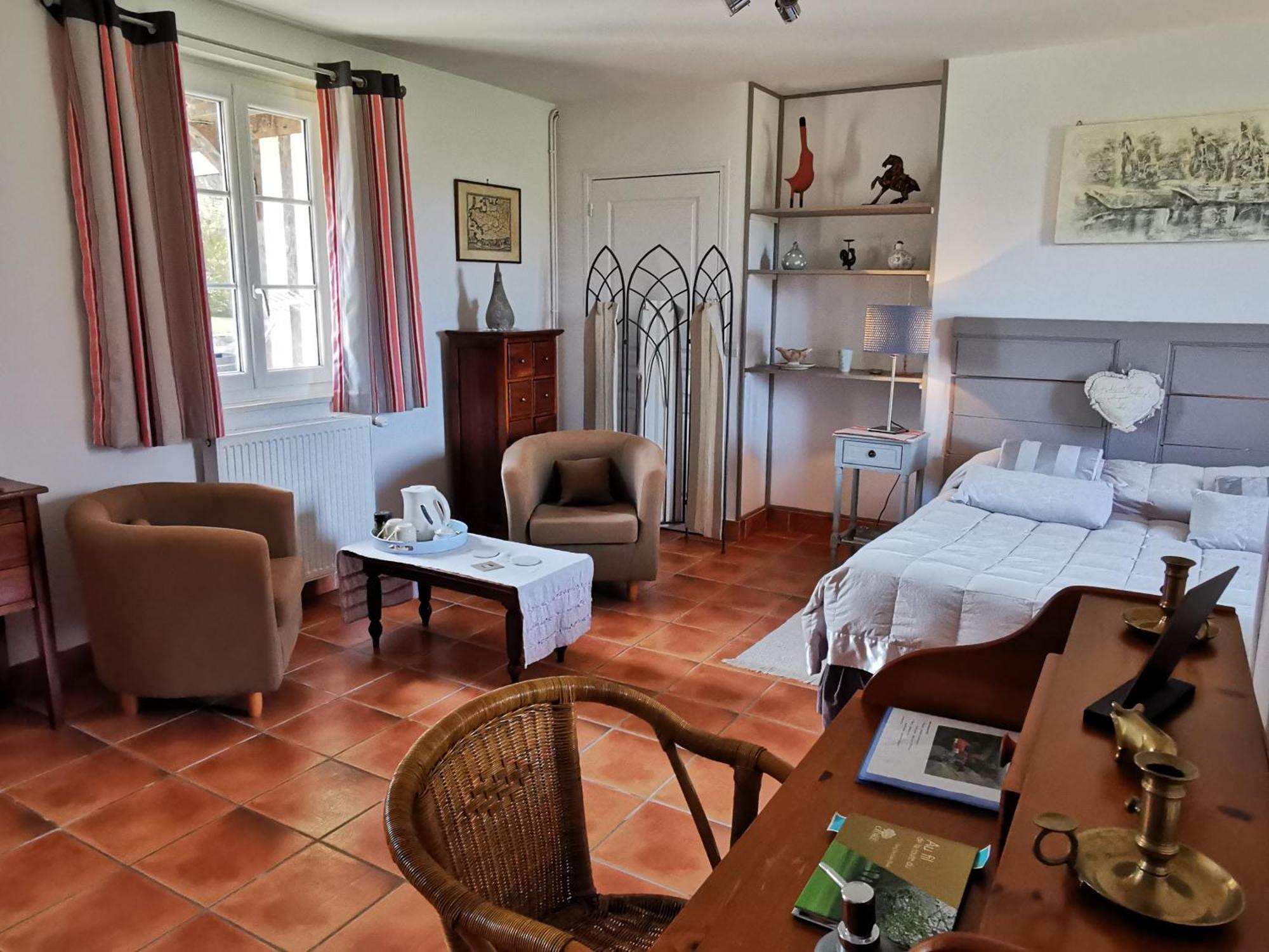 Les Marronniers Hotel Cambremer Ruang foto